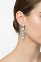Bezel Bubble Drop Earrings(Multi Stone)