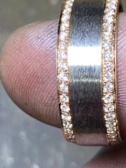 Two rows of sparkle. One clean, timeless band