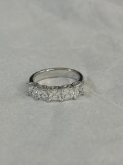 Emerald-Cut Five-Stone Eternity-Style Ring