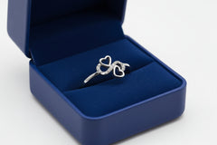 Double Heart Lab grown Diamond Ring
