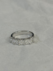 Emerald-Cut Five-Stone Eternity-Style Ring