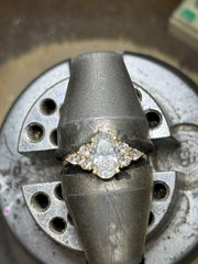 Oval Cut Lab-Grown Diamond Three-Stone Engagement Ring – 18K Yellow Gold