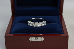 Emerald-Cut Five-Stone Eternity-Style Ring