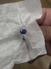 Blue Sapphire & Lab-Grown Diamond Ring